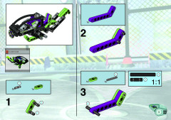 LEGO 8305 instructions page 3 – build guide