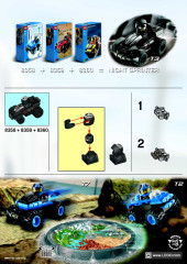 LEGO 8358 instructions page 2 – build guide