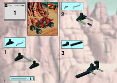 LEGO 8363 instructions page 2 – build guide