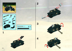 LEGO 8366 instructions page 104 – build guide