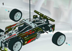 LEGO 8366 instructions page 74 – build guide