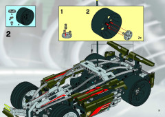 LEGO 8366 instructions page 75 – build guide