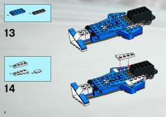 LEGO 8374 instructions page 8 – build guide