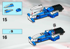 LEGO 8374 instructions page 9 – build guide