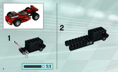 LEGO 8380 instructions page 2 – build guide