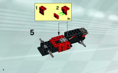 LEGO 8381 instructions page 6 – build guide