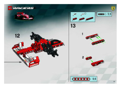 LEGO 8386 instructions page 13 – build guide