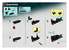 LEGO 8386 instructions page 6 – build guide