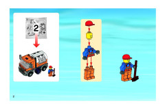 LEGO 8404 instructions page 2 – build guide