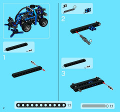 LEGO 8415 instructions page 2 – build guide