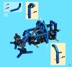 LEGO 8415 instructions page 33 – build guide
