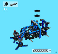 LEGO 8415 instructions page 35 – build guide