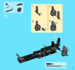 LEGO 8415 instructions page 9 – build guide