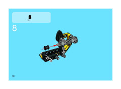 LEGO 8418 instructions page 10 – build guide