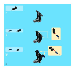 LEGO 8419 instructions page 12 – build guide