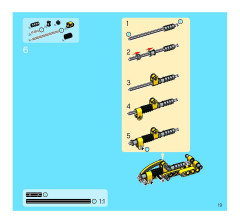 LEGO 8419 instructions page 19 – build guide