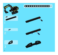 LEGO 8419 instructions page 2 – build guide