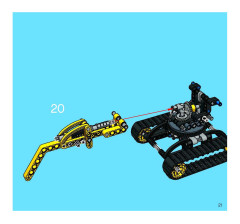 LEGO 8419 instructions page 21 – build guide