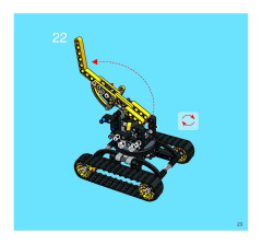 LEGO 8419 instructions page 23 – build guide