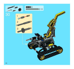 LEGO 8419 instructions page 34 – build guide