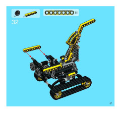 LEGO 8419 instructions page 37 – build guide