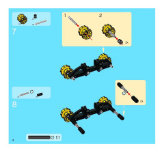 LEGO 8419 instructions page 4 – build guide