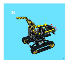LEGO 8419 instructions page 41 – build guide