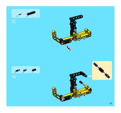 LEGO 8419 instructions page 45 – build guide