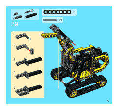 LEGO 8419 instructions page 49 – build guide