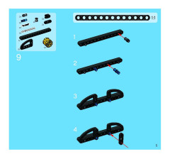 LEGO 8419 instructions page 5 – build guide