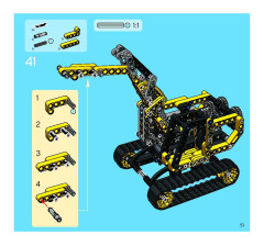 LEGO 8419 instructions page 51 – build guide