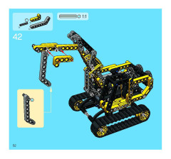 LEGO 8419 instructions page 52 – build guide