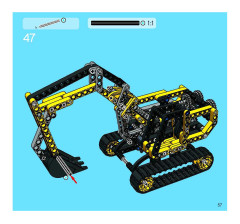 LEGO 8419 instructions page 57 – build guide