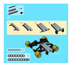 LEGO 8419 instructions page 7 – build guide