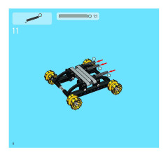 LEGO 8419 instructions page 8 – build guide
