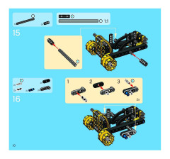 LEGO 8419 instructions page 10 – build guide