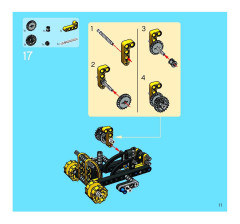 LEGO 8419 instructions page 11 – build guide