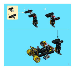 LEGO 8419 instructions page 13 – build guide