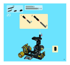 LEGO 8419 instructions page 15 – build guide