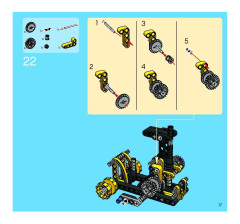 LEGO 8419 instructions page 17 – build guide