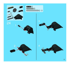 LEGO 8419 instructions page 19 – build guide