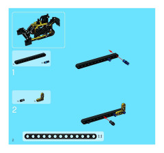 LEGO 8419 instructions page 2 – build guide
