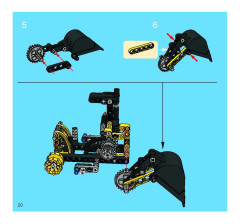 LEGO 8419 instructions page 20 – build guide