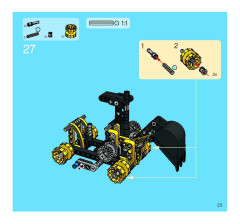 LEGO 8419 instructions page 23 – build guide