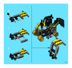 LEGO 8419 instructions page 28 – build guide