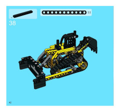 LEGO 8419 instructions page 42 – build guide