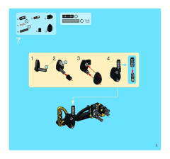 LEGO 8419 instructions page 5 – build guide