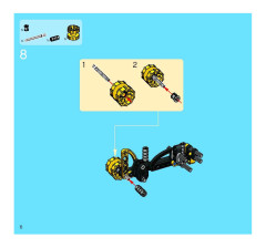 LEGO 8419 instructions page 6 – build guide