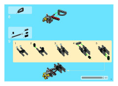 LEGO 8420 instructions page 9 – build guide