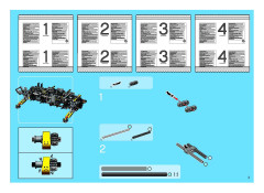 LEGO 8421 instructions page 3 – build guide